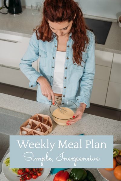simple inexpensive weekly meal plan