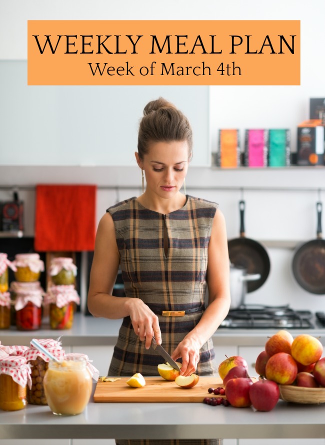 weekly meal plan march 4