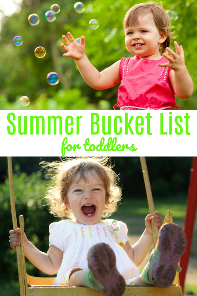 fun summer bucket list for toddlers