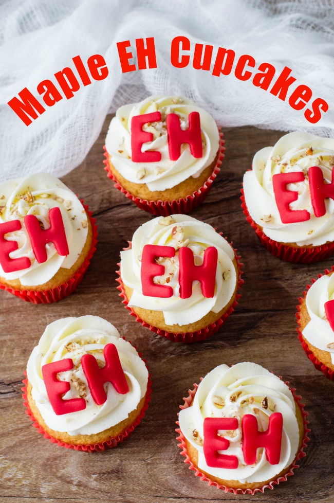 Maple Cupcakes perfect for Canada Day eh!
