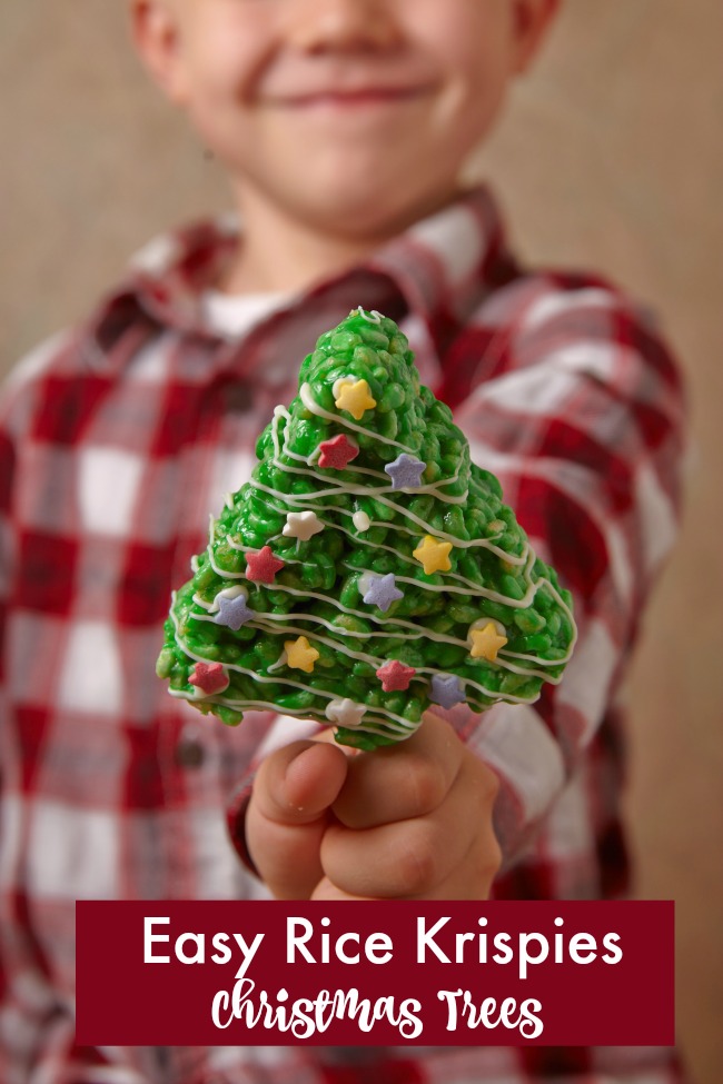 easy rice krispies christmas trees recipe