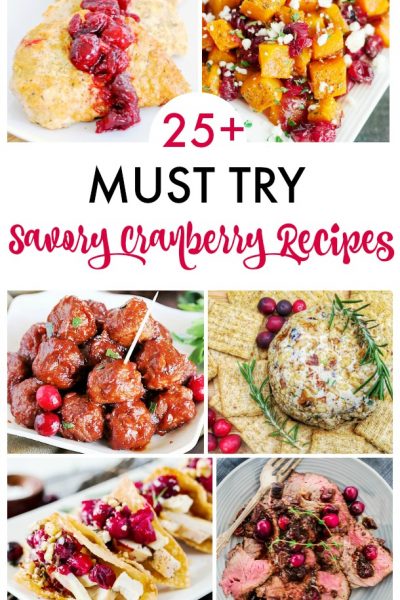 savory cranberry recipes