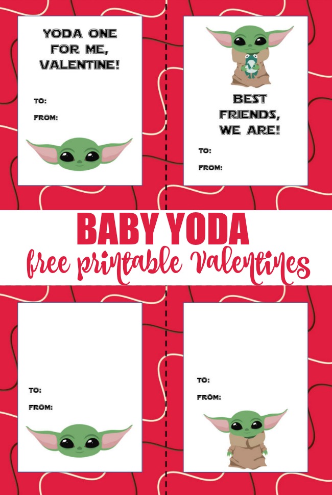 Baby Yoda Free Printable Valentines Creative Cynchronicity