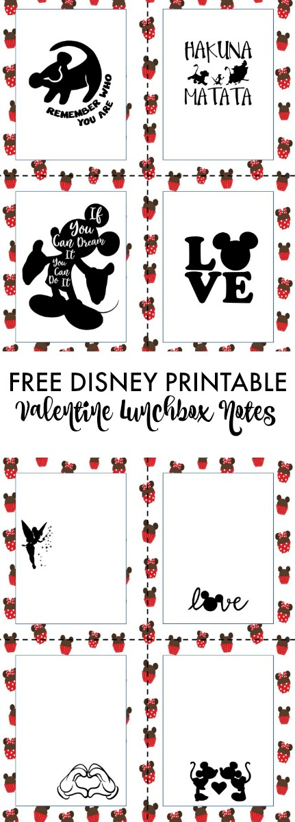 Free Disney Valentines and Notes - Creative Cynchronicity