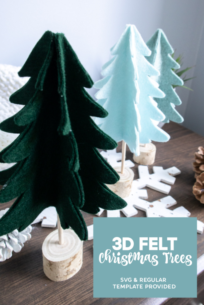 3D Felt Christmas Trees - Creative Cynchronicity