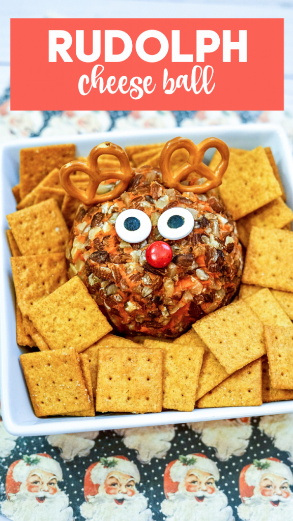 fun and festive rudolph cheeseball appetizer recipe