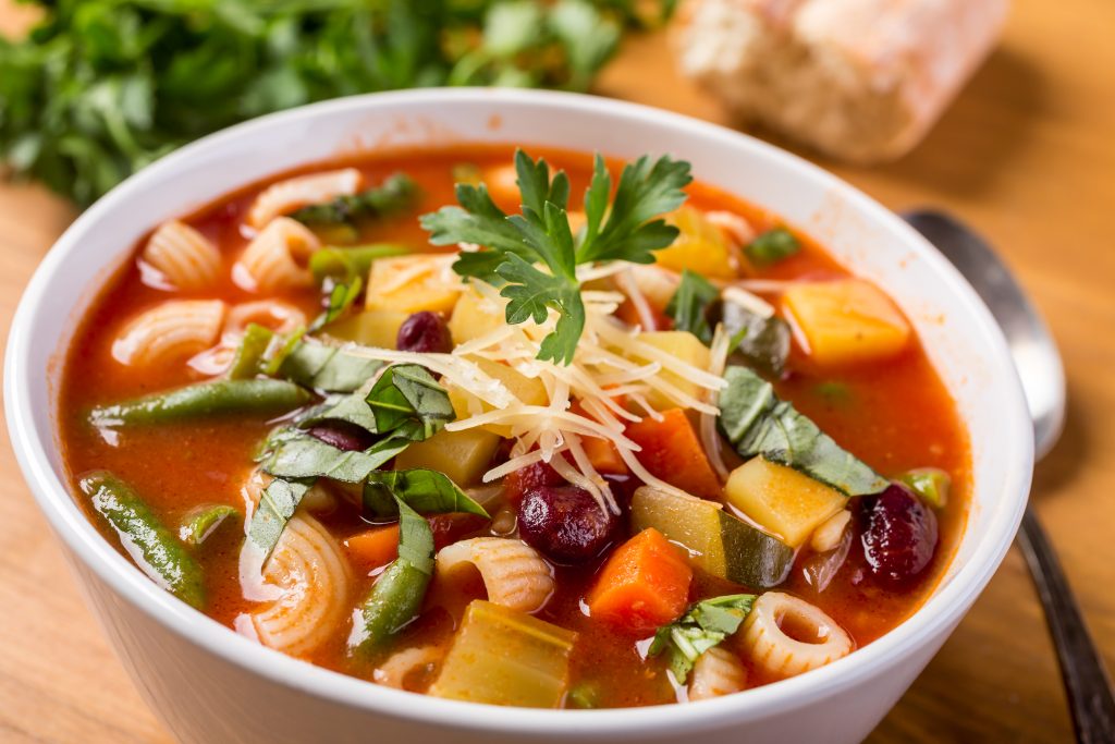 good friday soup a vegetable soup with beans and pasta