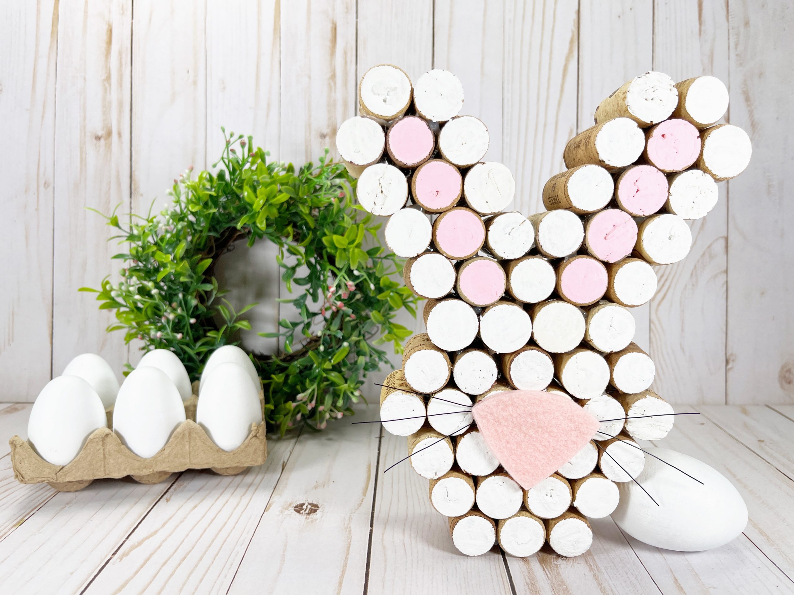 Wine Cork Easter Bunny Creative Cynchronicity