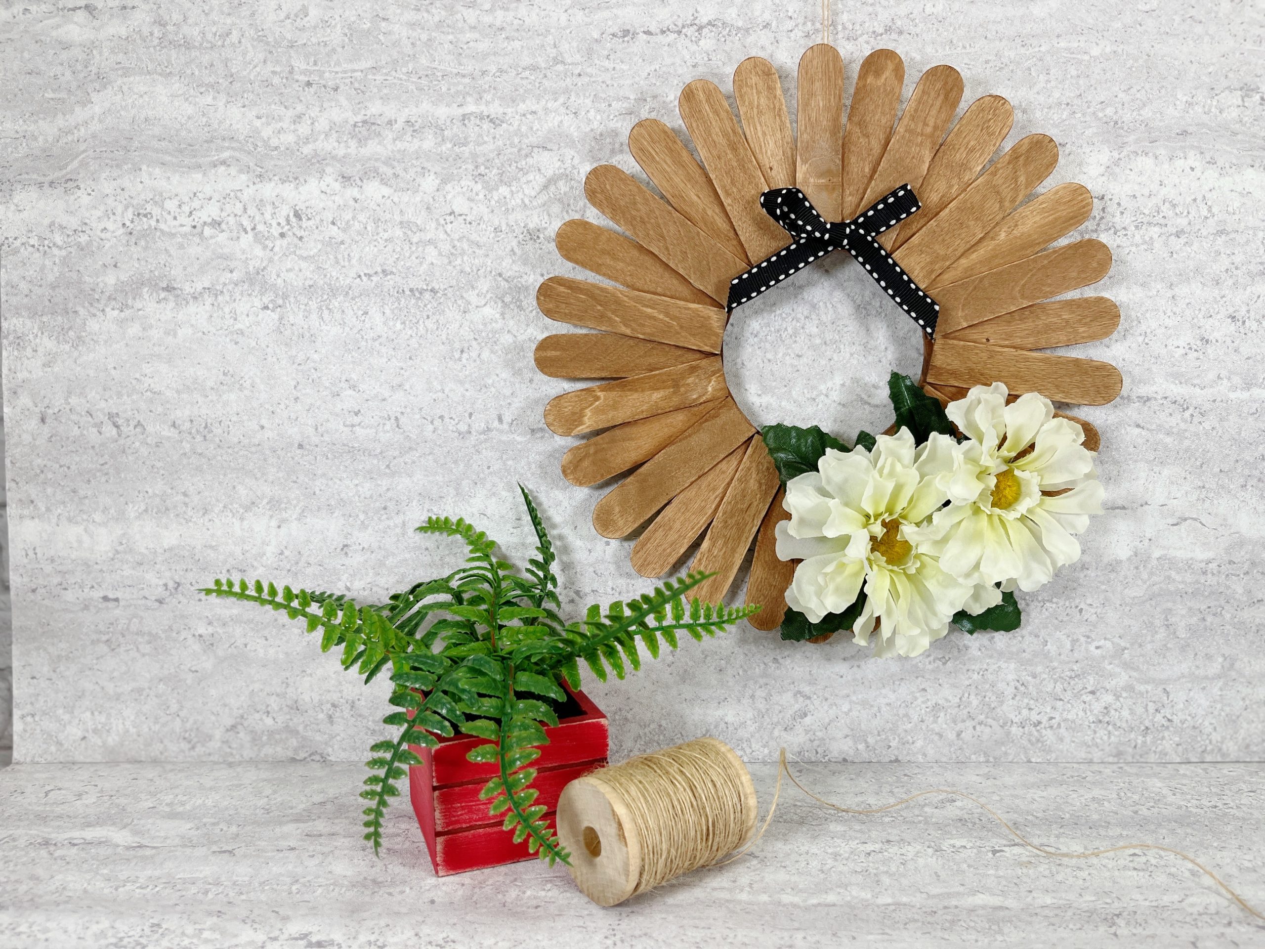 Craft Stick Wreath Creative Cynchronicity