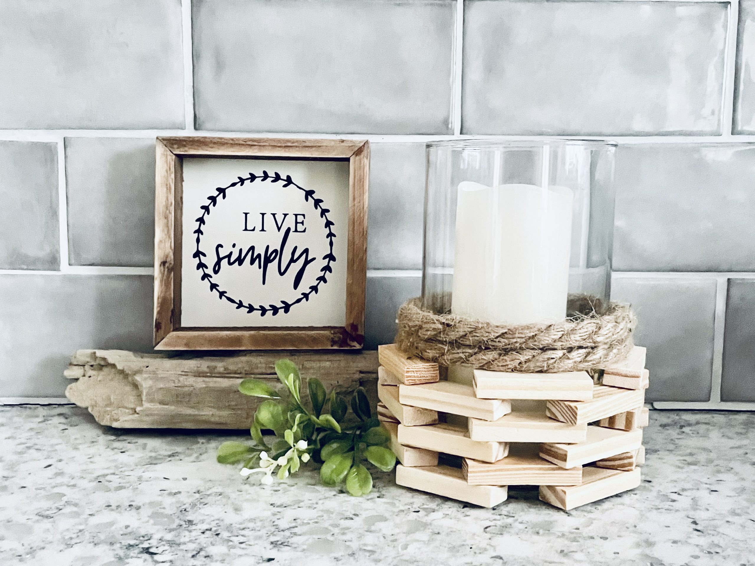 Dollar Store Nautical Candle Holder - Creative Cynchronicity